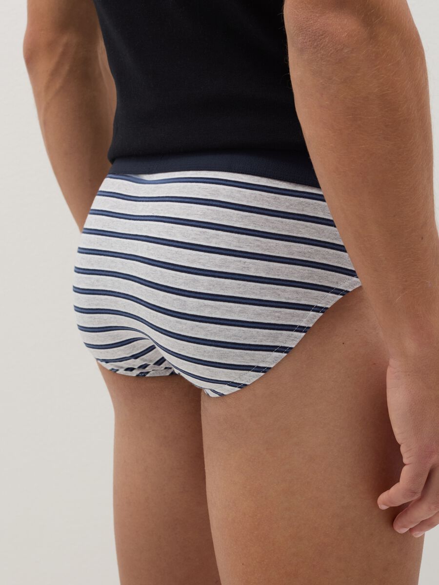 Three-pack briefs in organic cotton with print_2
