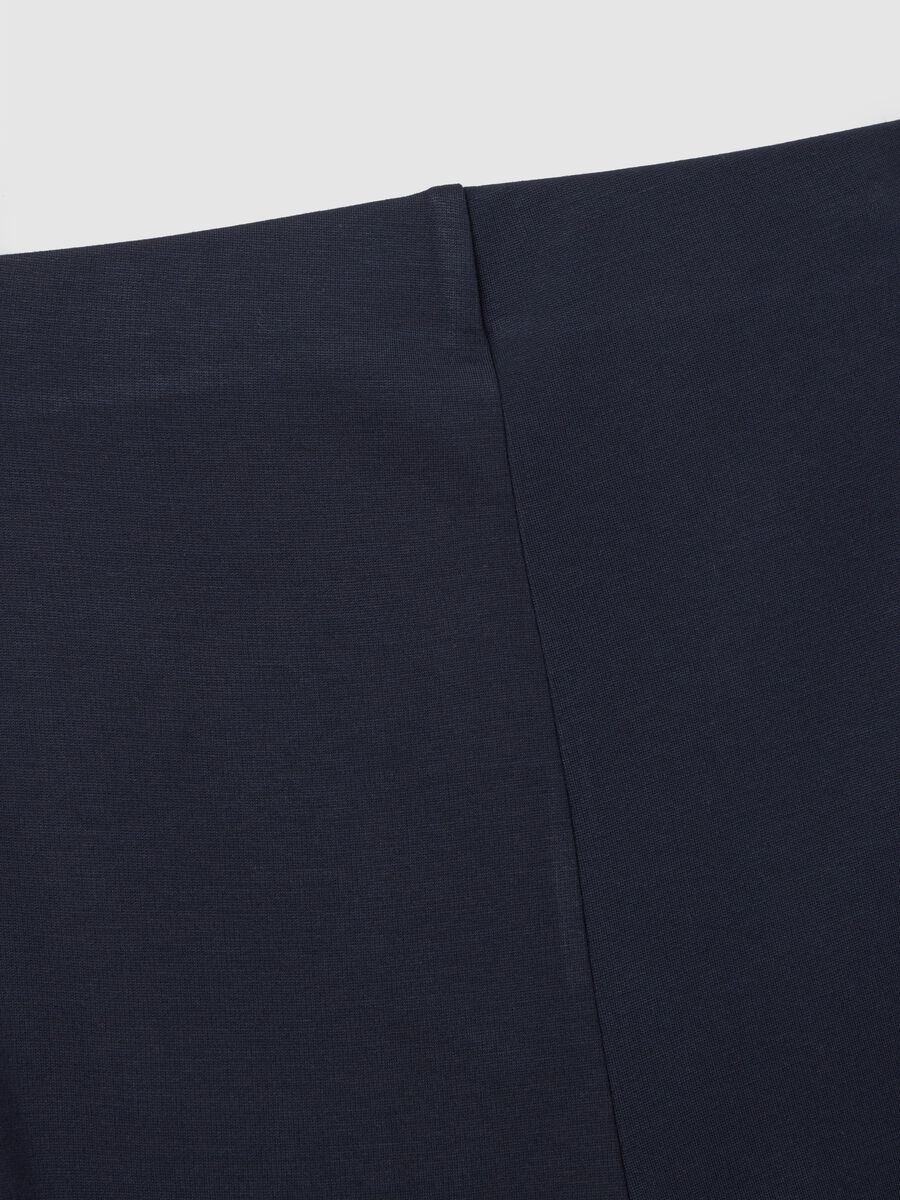 Pantaloni premaman elasticizzati ampi blu _5