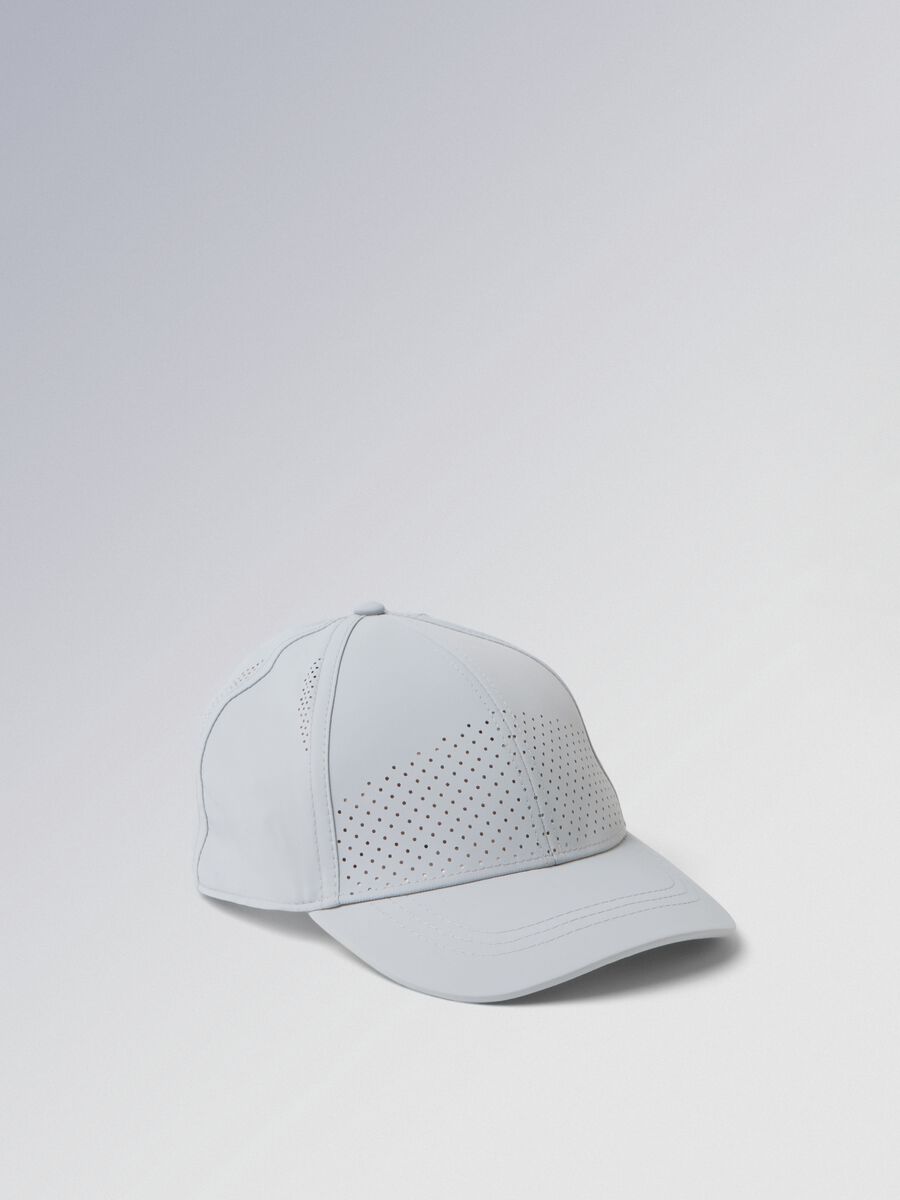 Grey ALTAVIA COURT sports cap in stretch fabric with visor_0