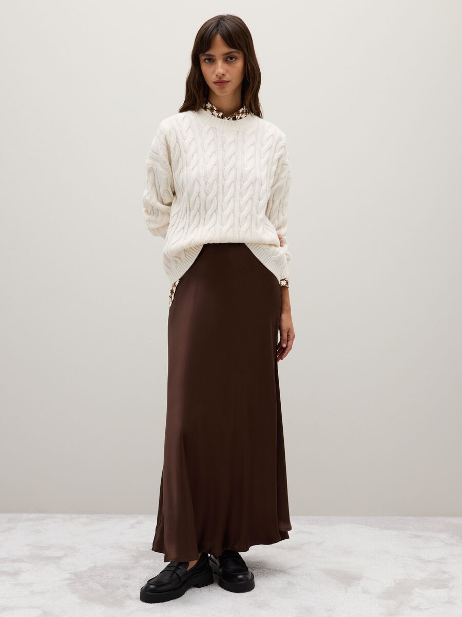 White Wool Blend Sweater_1