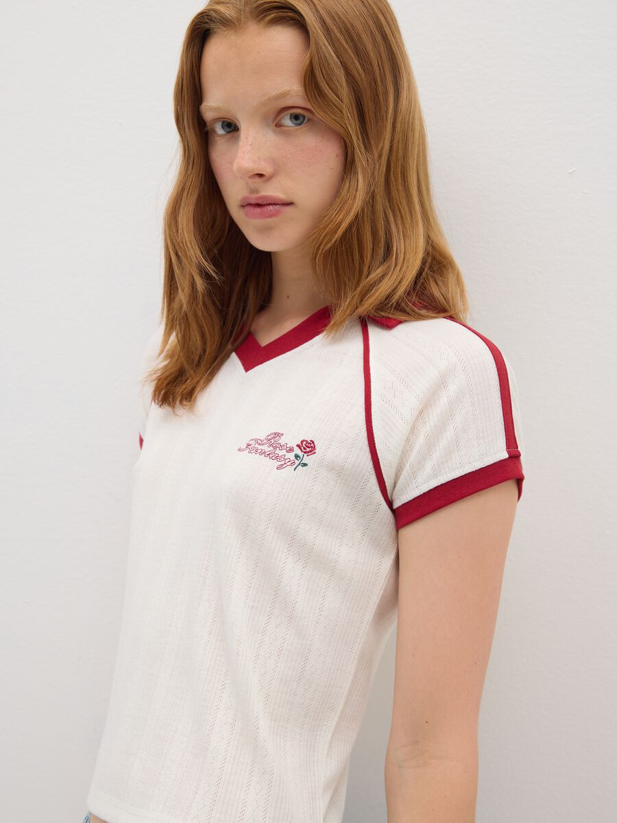 Mixed Polo with Multicolour Embroidery_2
