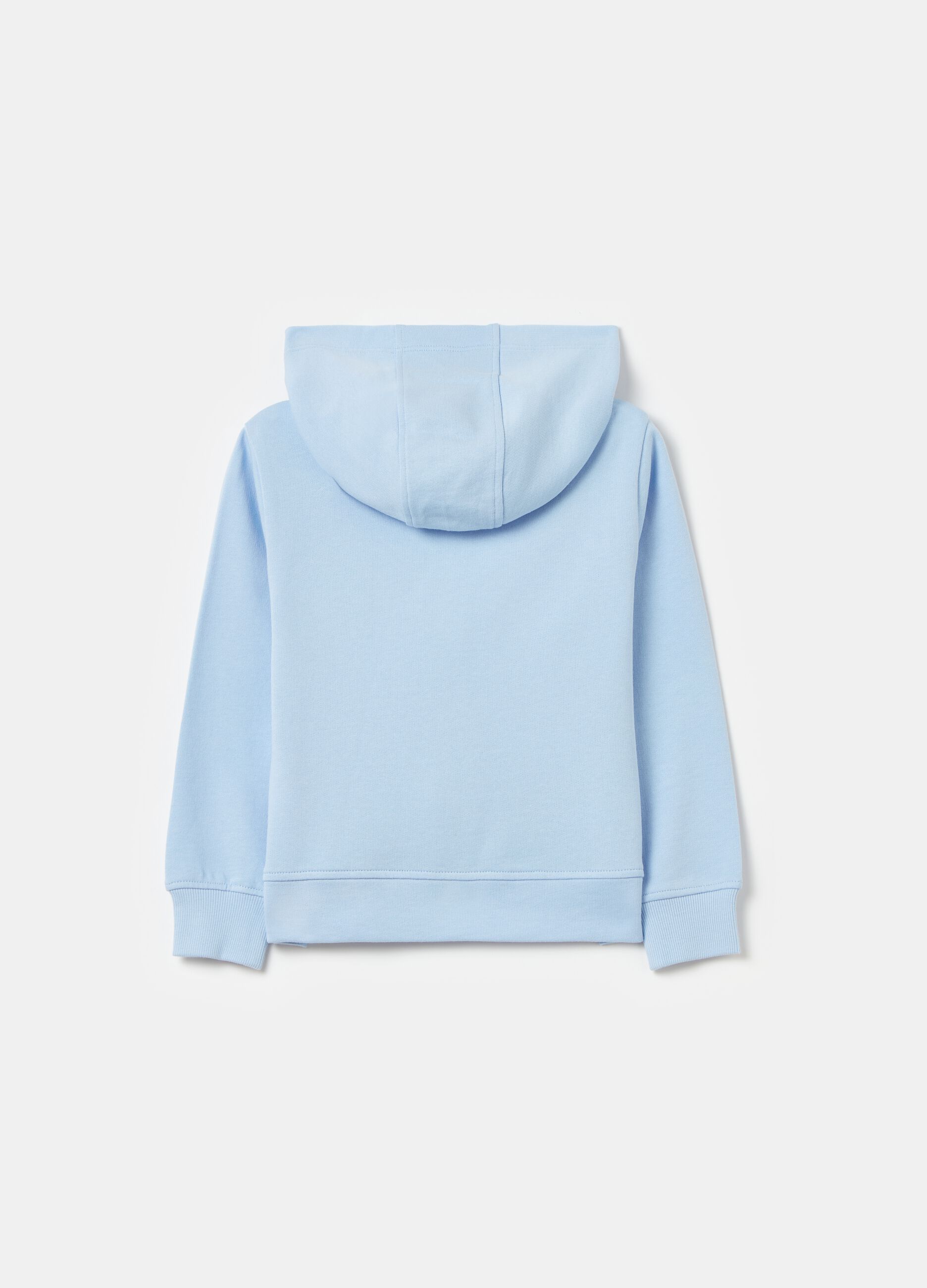 French terry full-zip hoodie