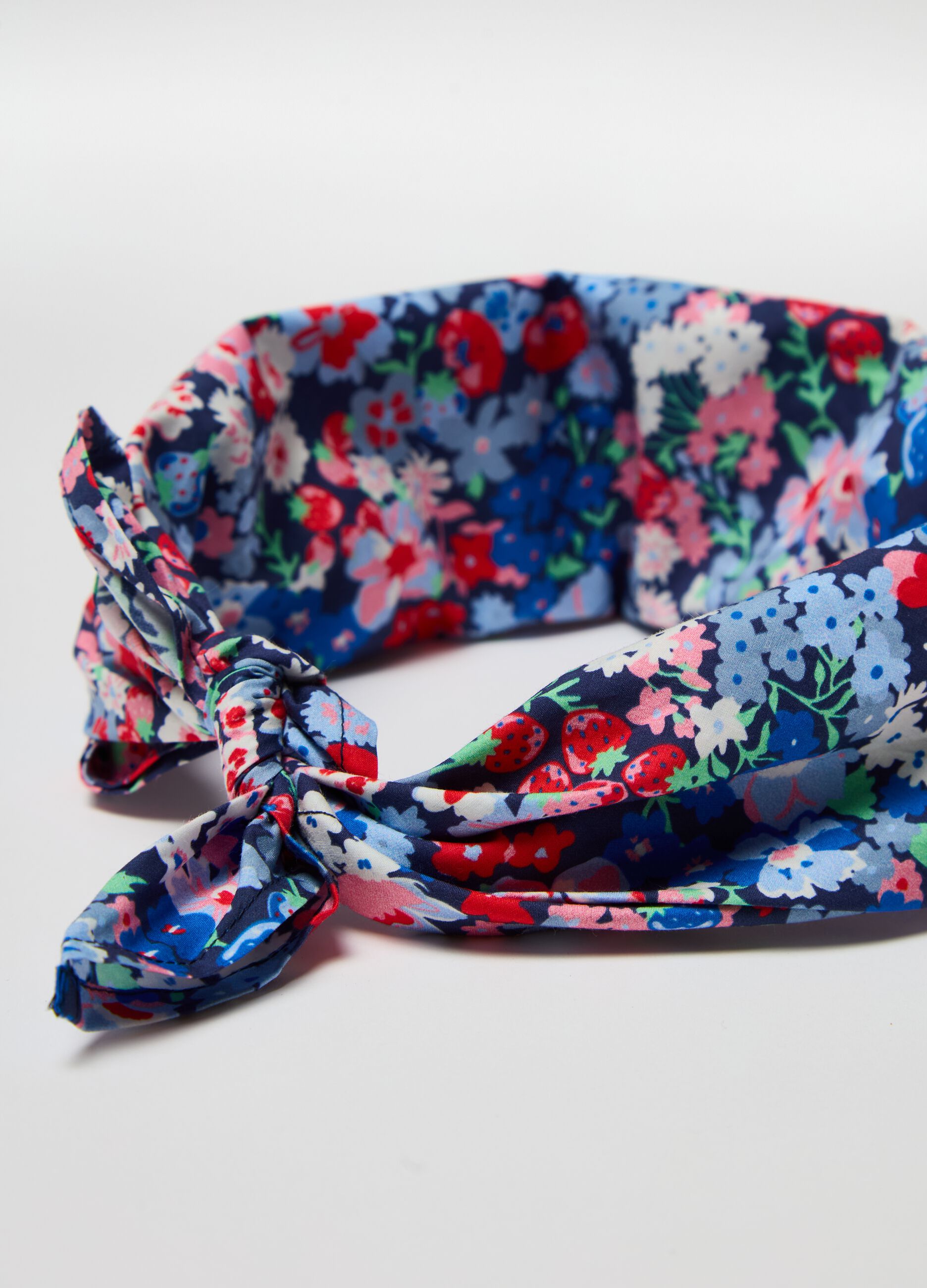 Pashmina in cotton with floral print