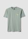 Green short-sleeve pure cotton T-shirt_4