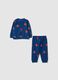 Newborn blue pure cotton pyjamas regular fit with Spider-Man prints_1