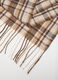 Multicolour Check Scarf with Fringes_2