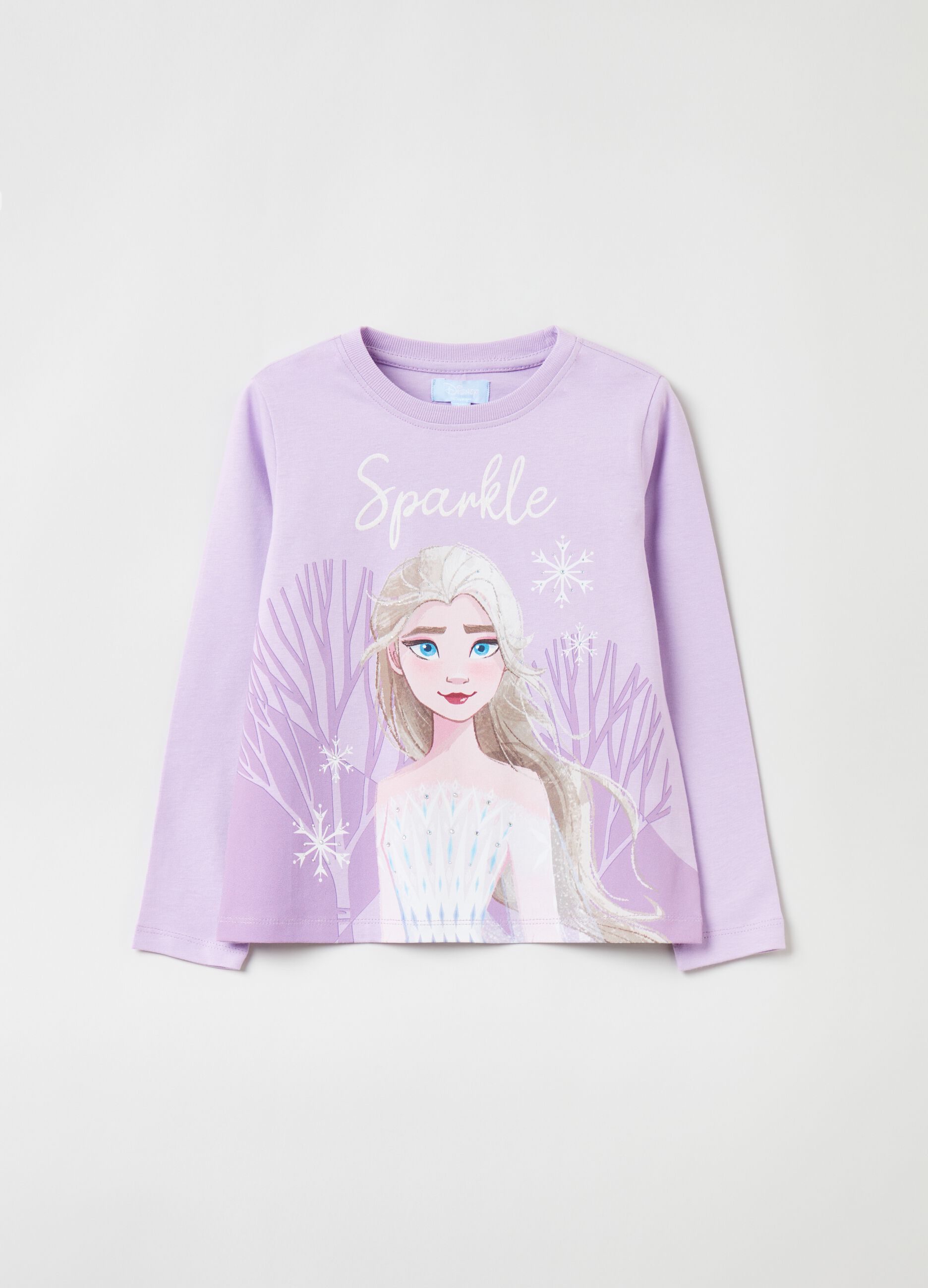 T shirt maniche lunghe stampa Frozen Viola lilla OVS KIDS da Bambina OVS