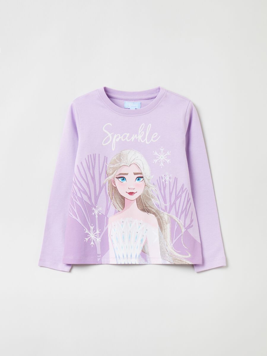 T-shirt maniche lunghe stampa Frozen_0