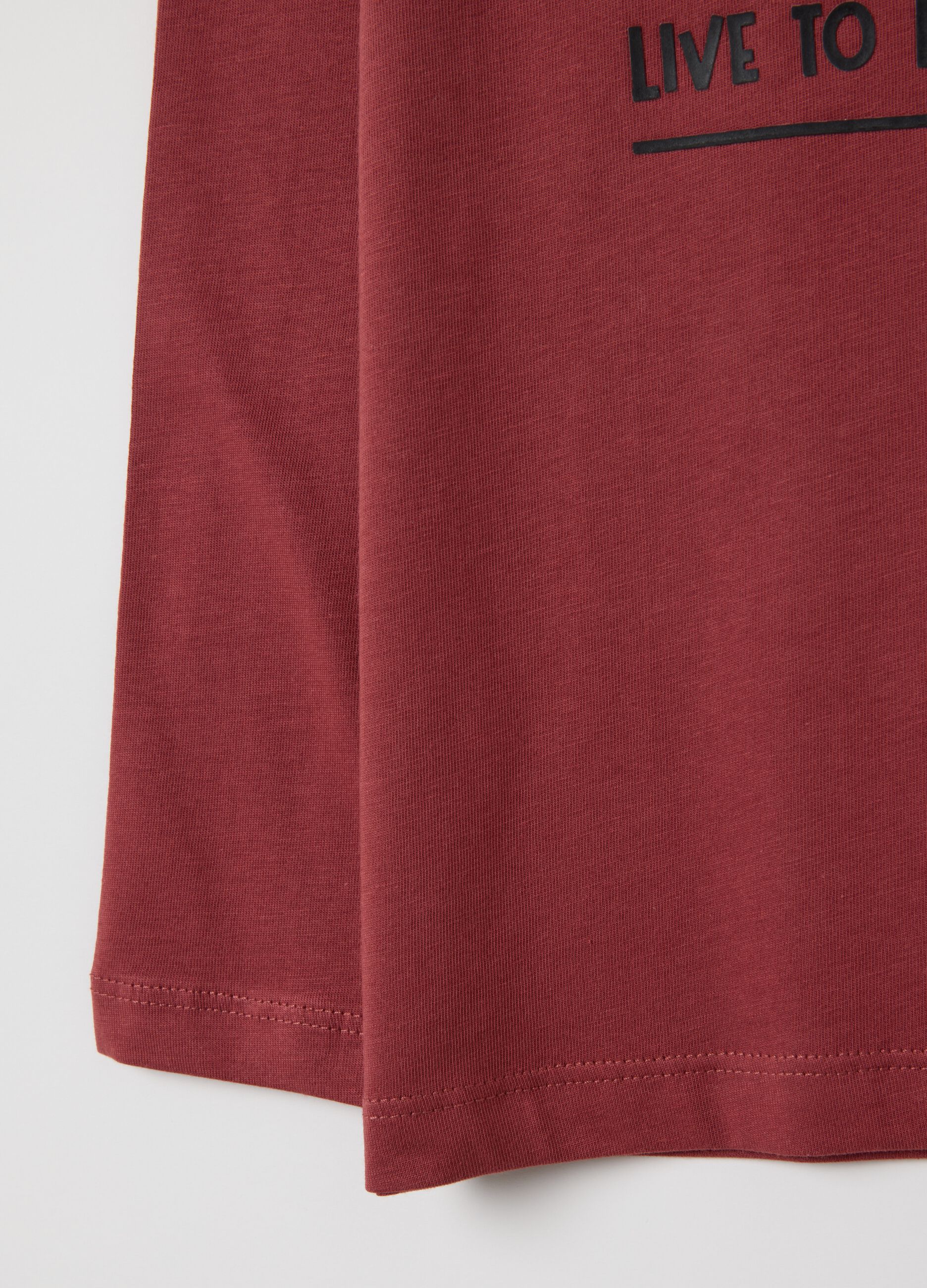 Kids' pure cotton red t-shirt