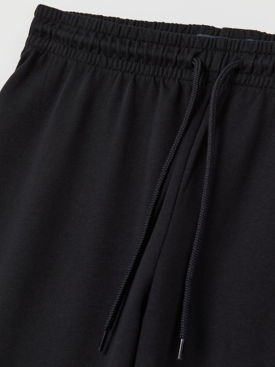 Plush joggers with drawstring_5