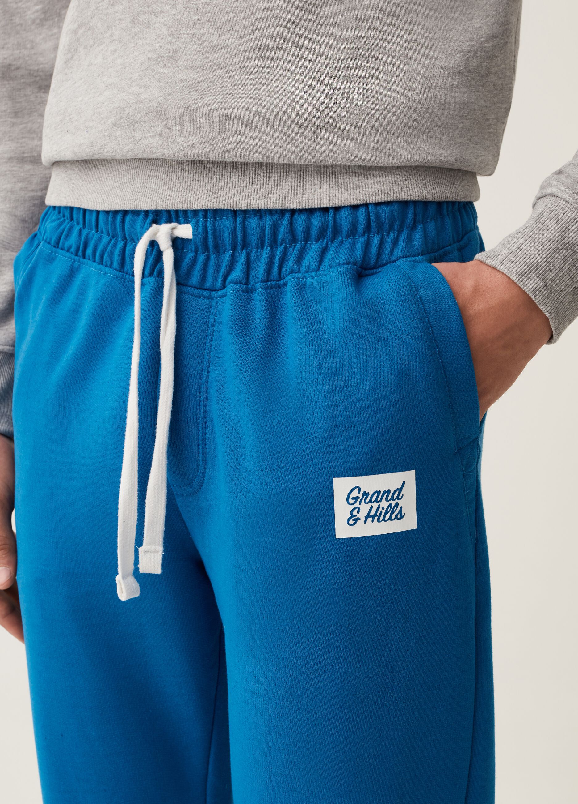 Joggers in felpa con stampa Grand&Hills_3