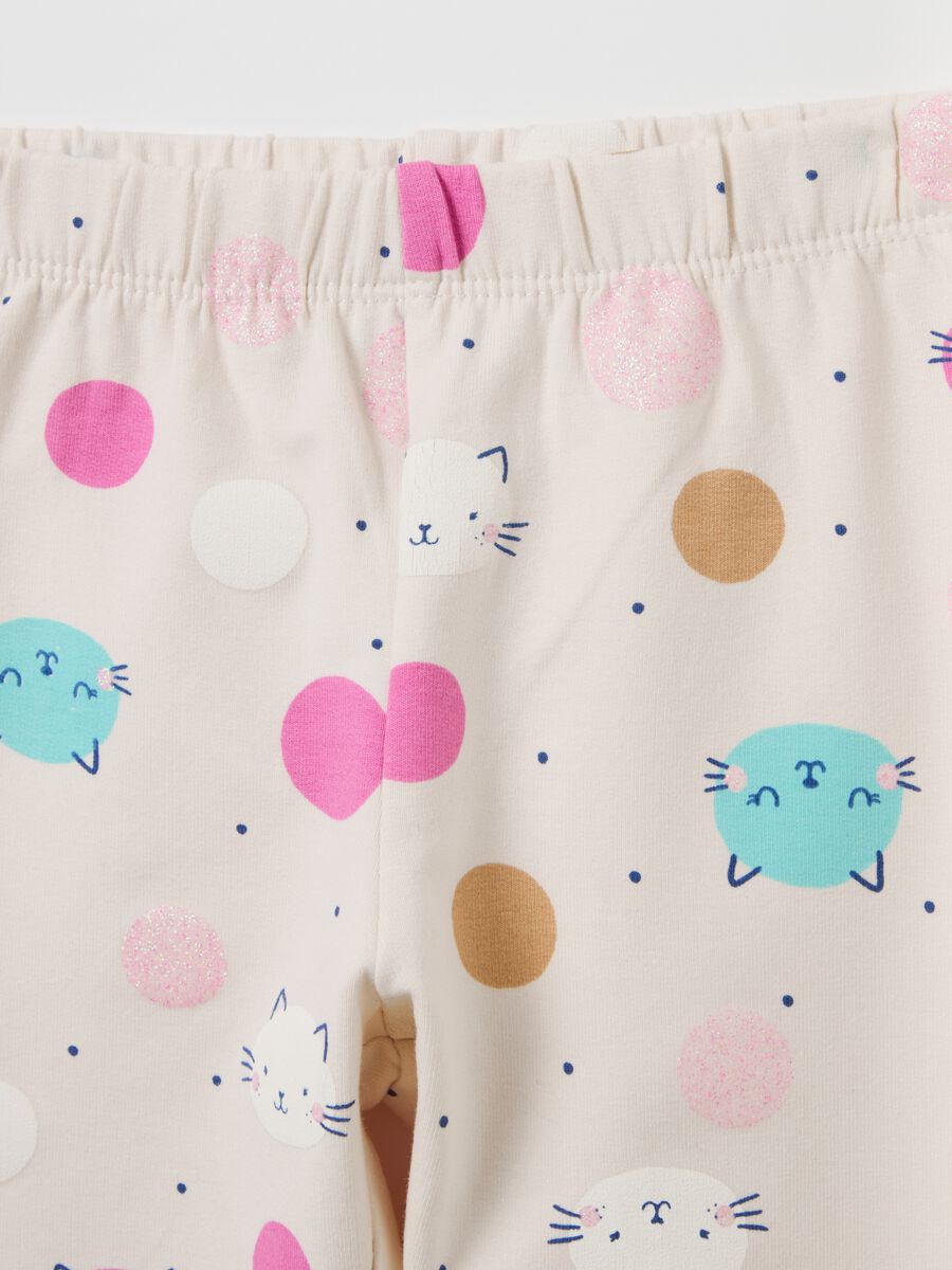 Jogging set with print and bouclé patch_2