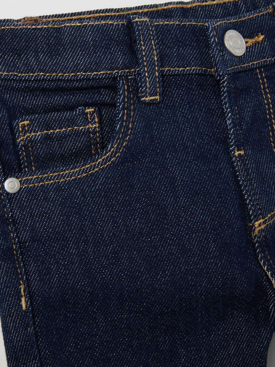 Pantaloni da neonato in denim blu regular fit_2