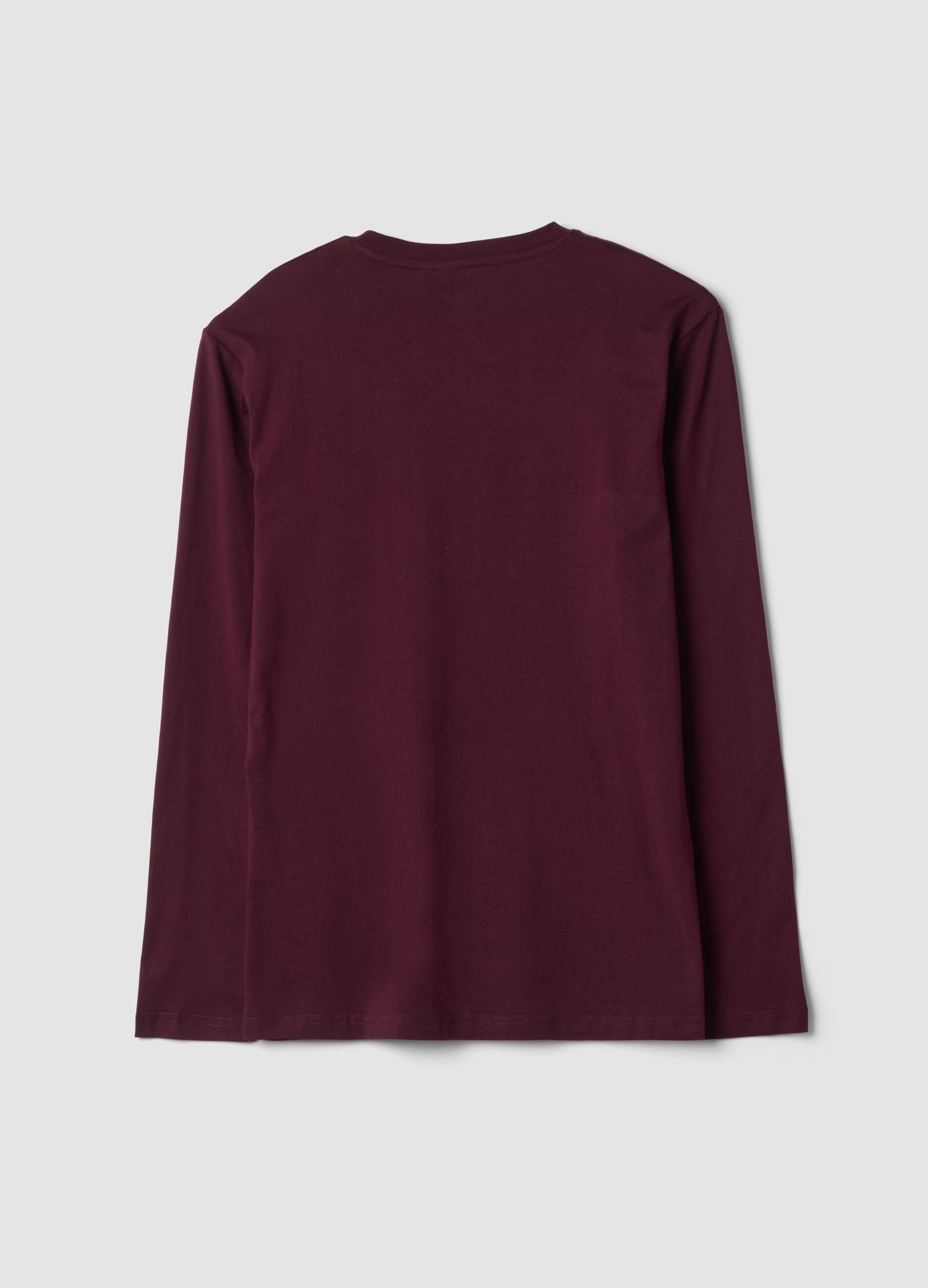 Maglia pigiama viola in puro cotone organico con stampa Peanuts