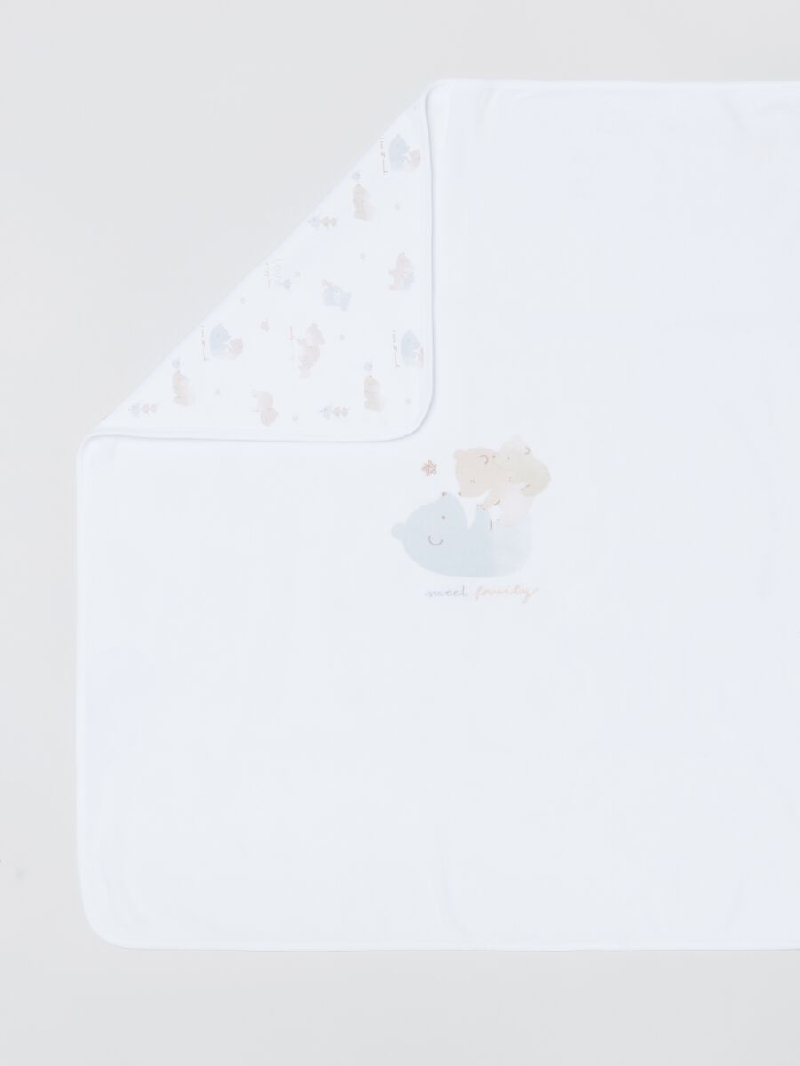 Copertina in velour con stampa orsetti_1
