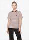 Multicolour relaxed-fit striped pure cotton T-shirt with chest embroidery_1