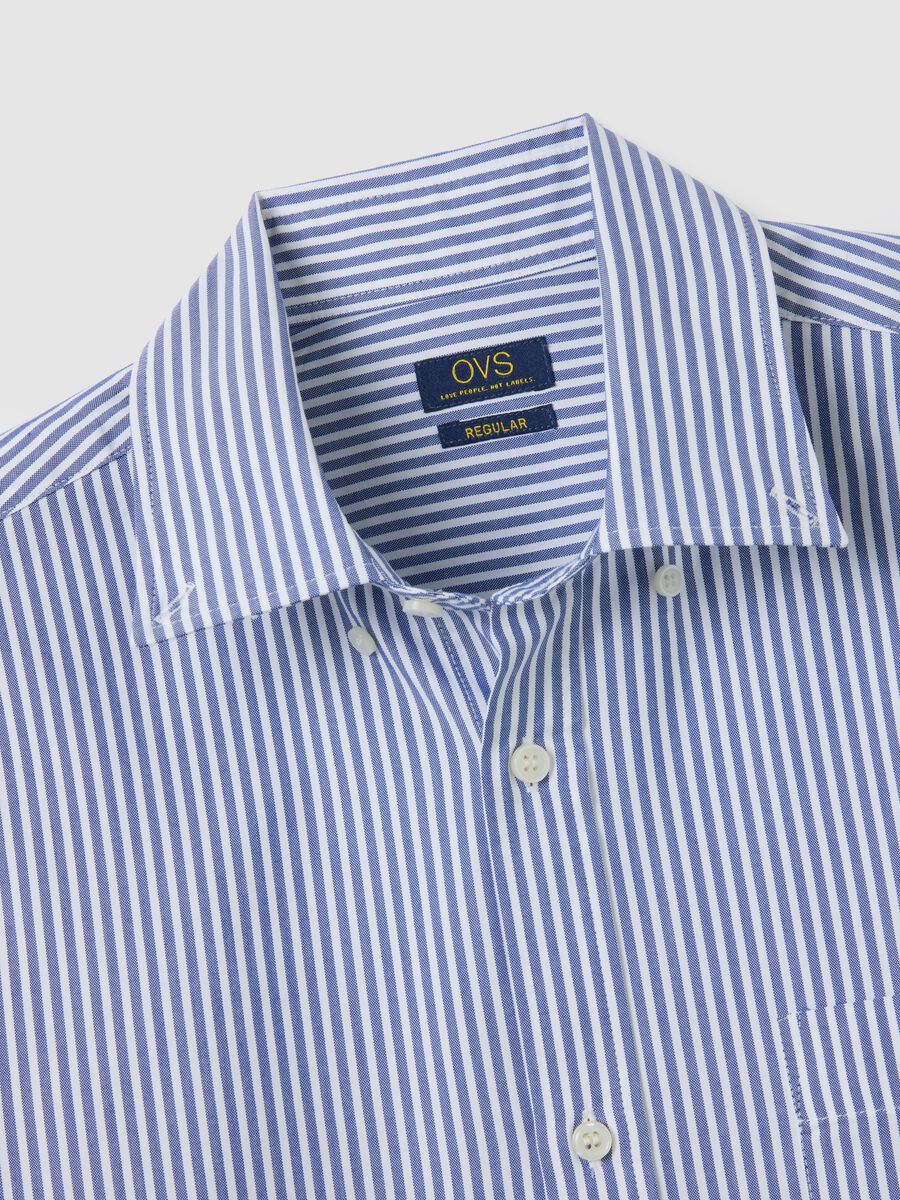 Multicolour cotton blend regular fit shirt_1