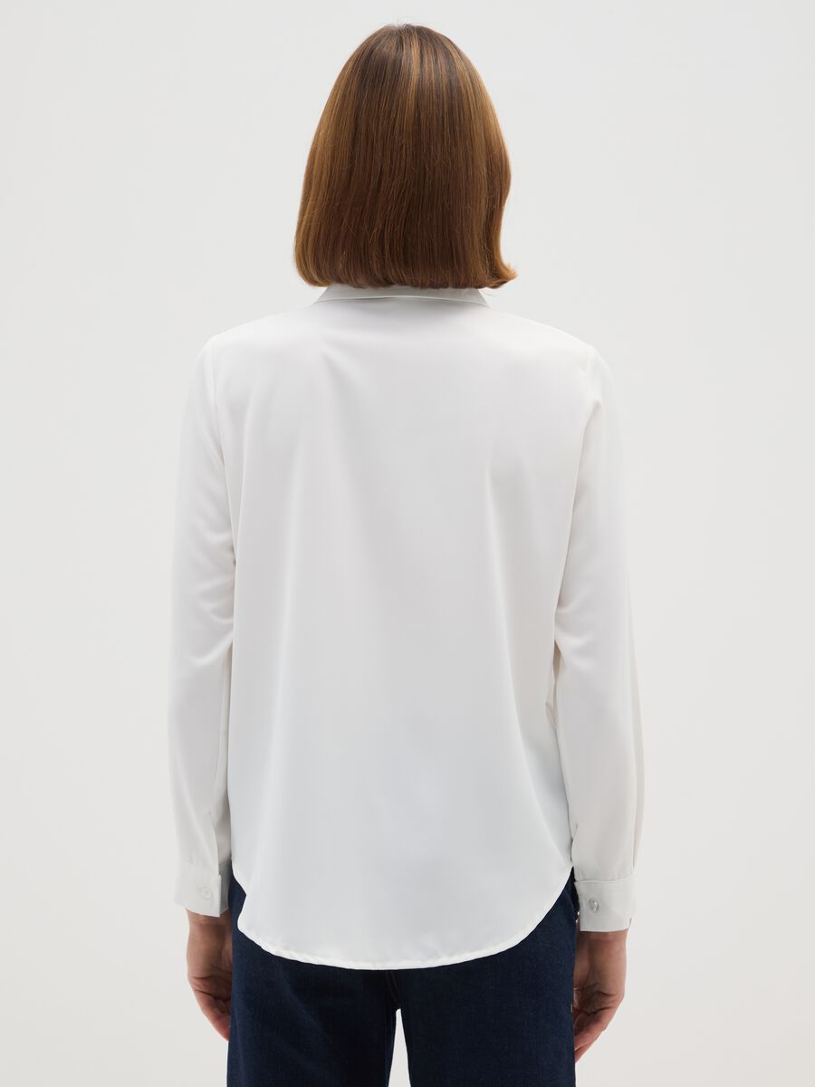White Regular Fit Shirt_2