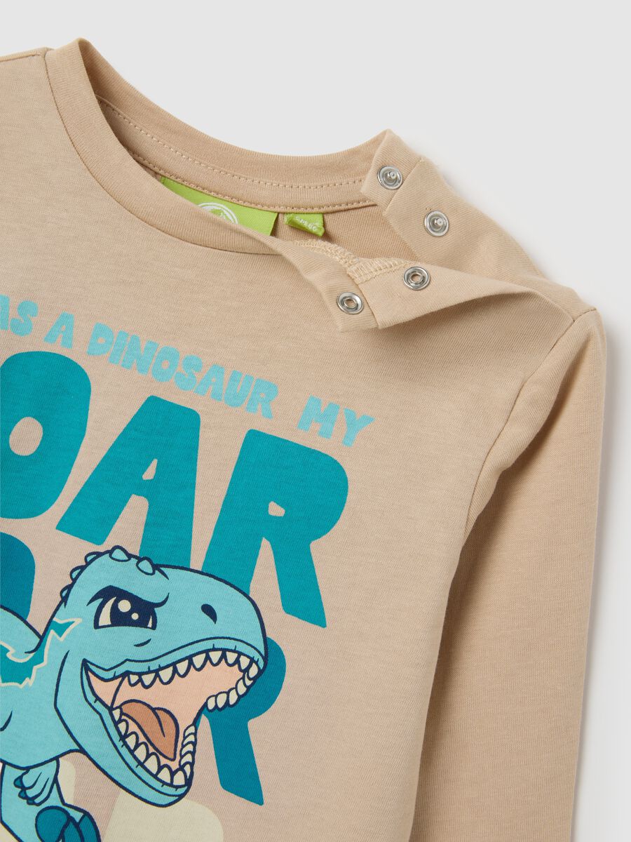 Maglia manica lunga per bambino con stampa dinosauro_3