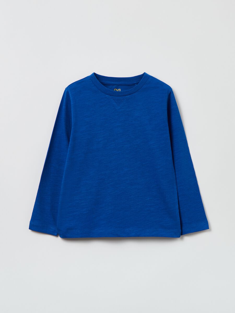 T-shirt in cotone slub_0