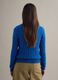 Blue sweater in pure cotton regular fit with cable knit_3