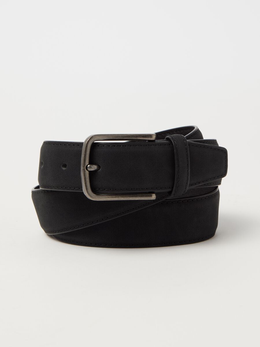 Solid colour belt with square buckle_2