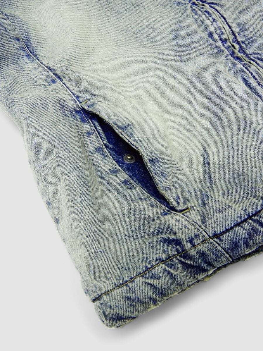 Denim Padded Jacket Vintage Light Blue_8