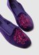 Purple Friulian shoes with floral embroidery_2