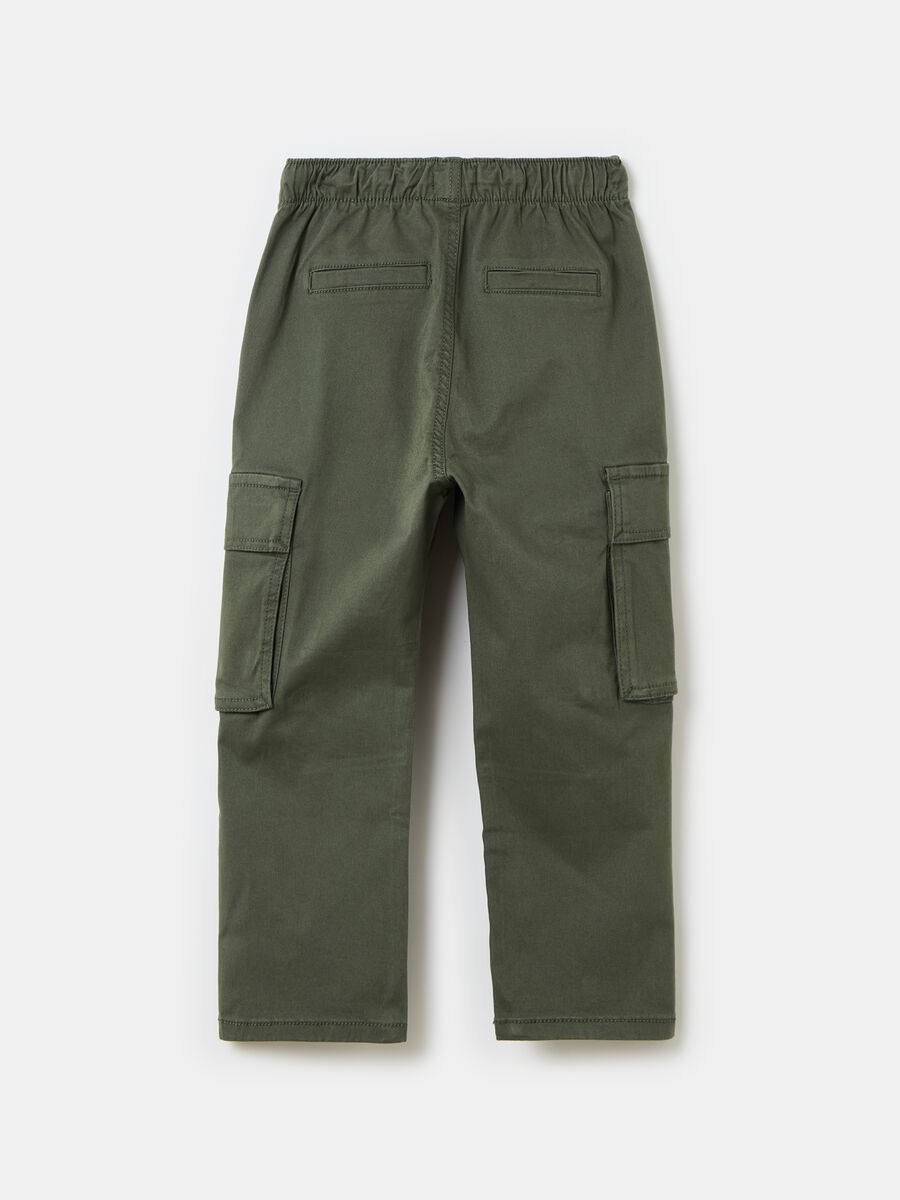 Cargo joggers with drawstring_1