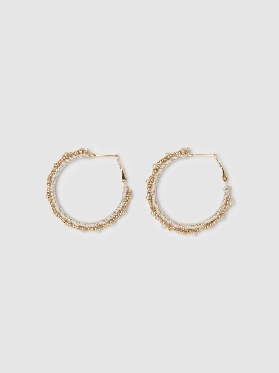 Hoop earrings with beads_0