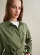Women&rsquo;s green regular-fit jacket in cotton and linen blend_2