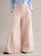 Straight Pink Trousers in Twill and Stretch Cotton_1