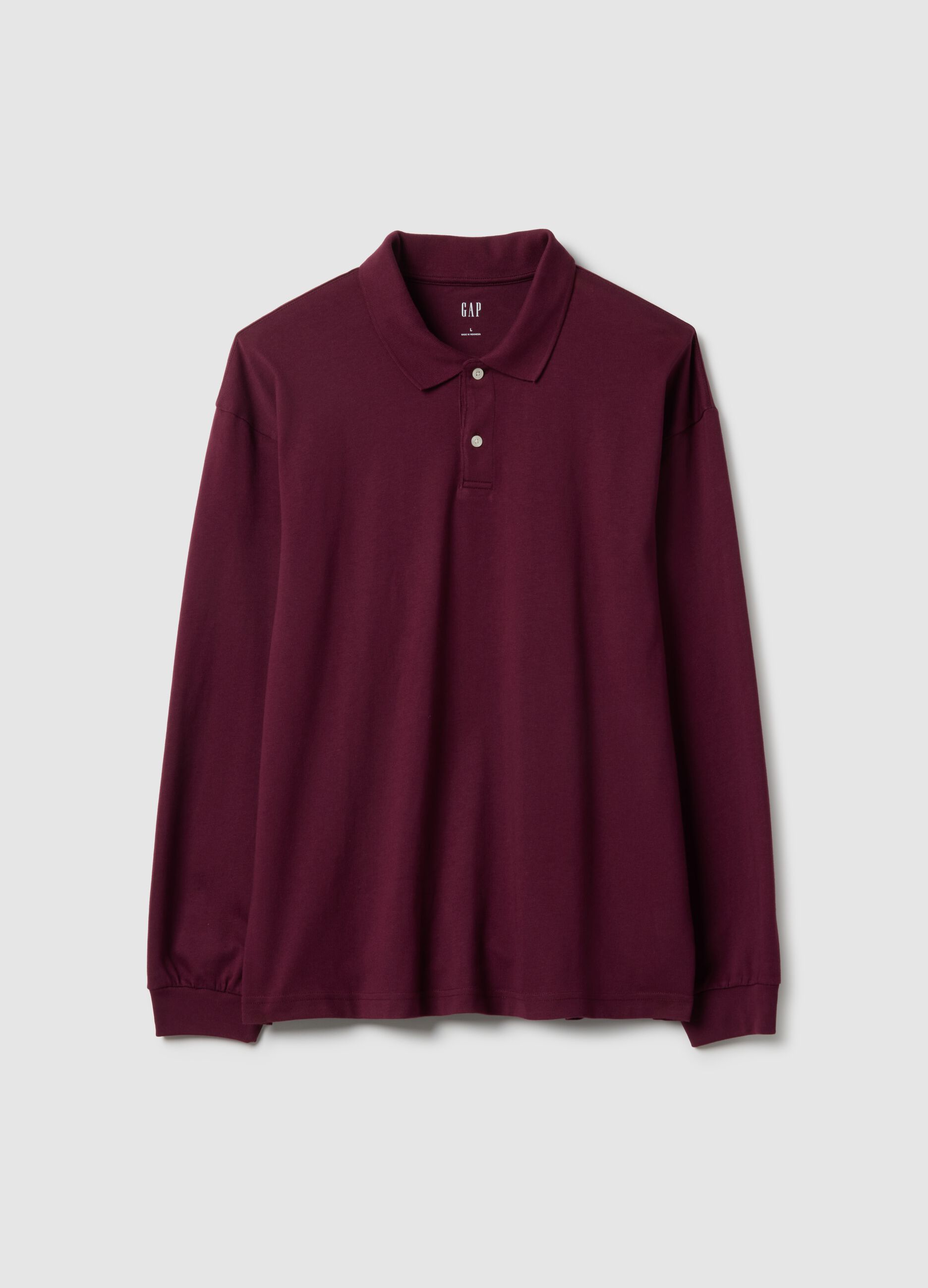 Long Sleeve Cotton Polo