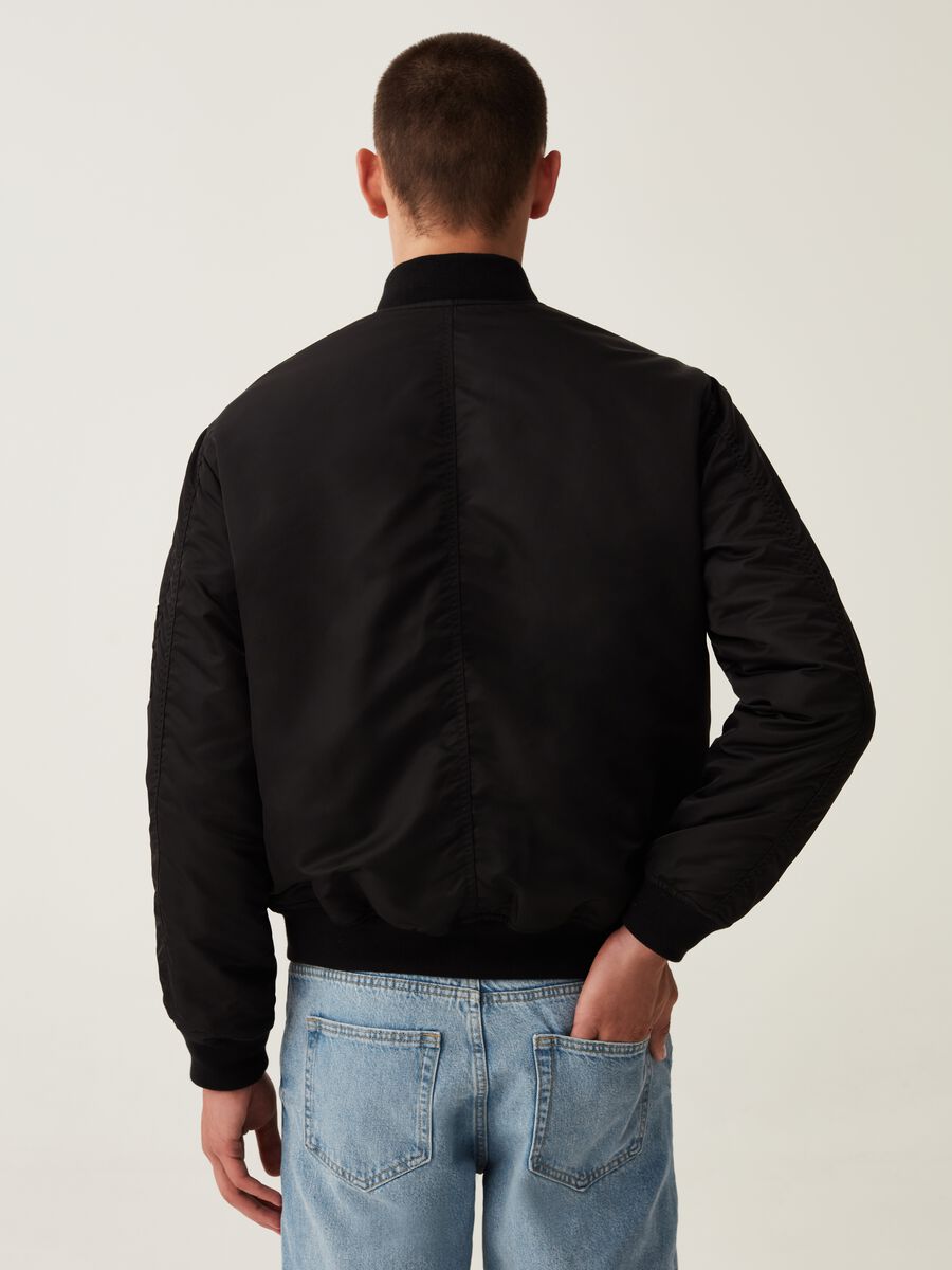 Bomber full-zip tinta unita_2