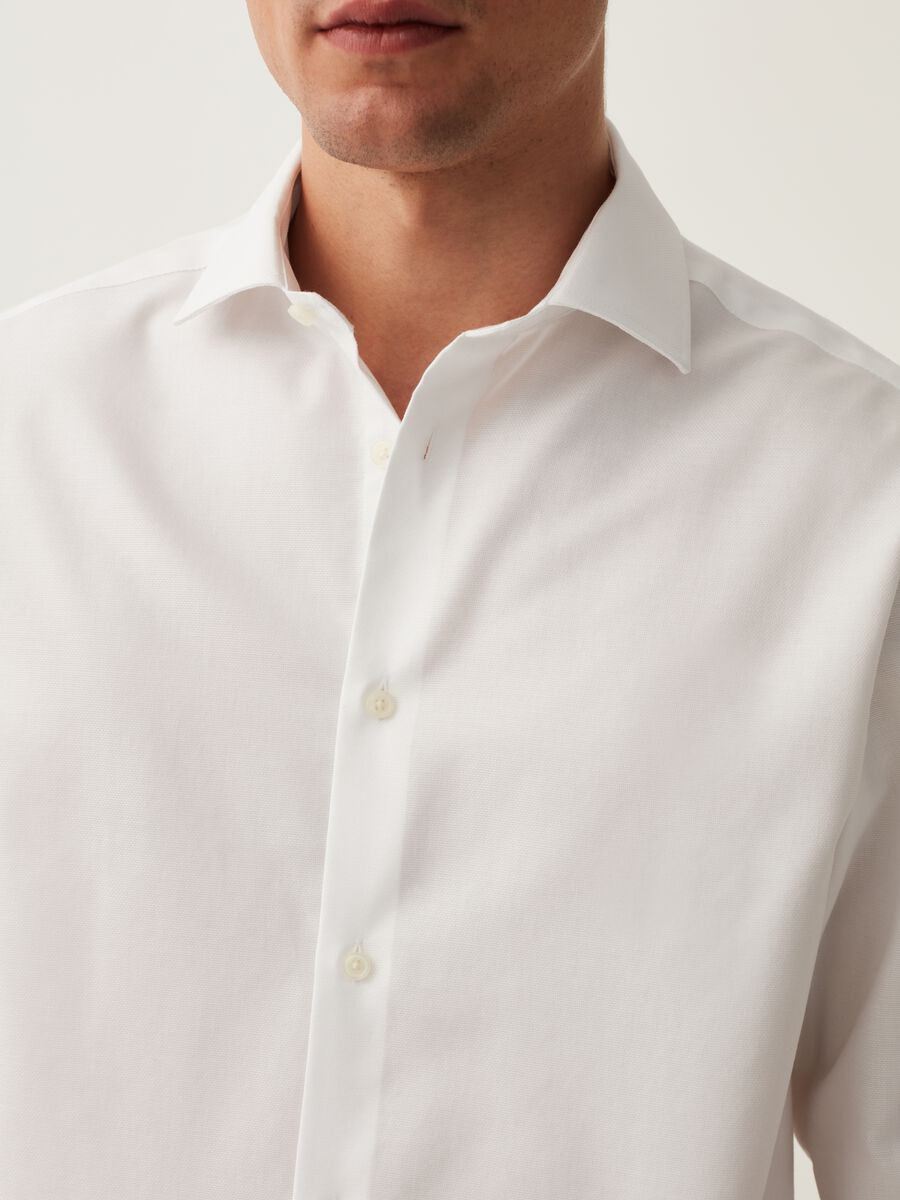 Camicia regular fit in cotone oxford no stiro_3