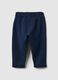 Blue jogger trousers for girls in stretch cotton regular fit_1