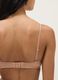 Reggiseno in cotone elasticizzato beige con imbottitura leggera_2