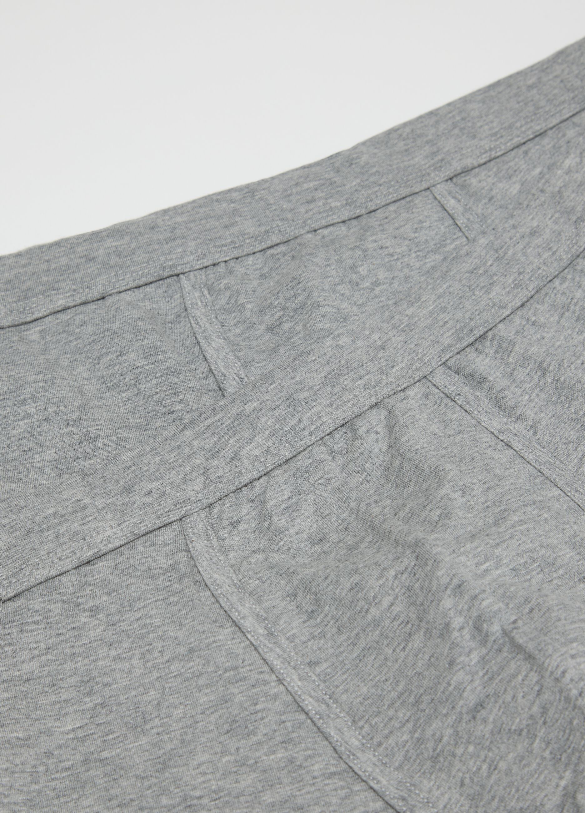 Twin pack of grey stretch cotton boxers