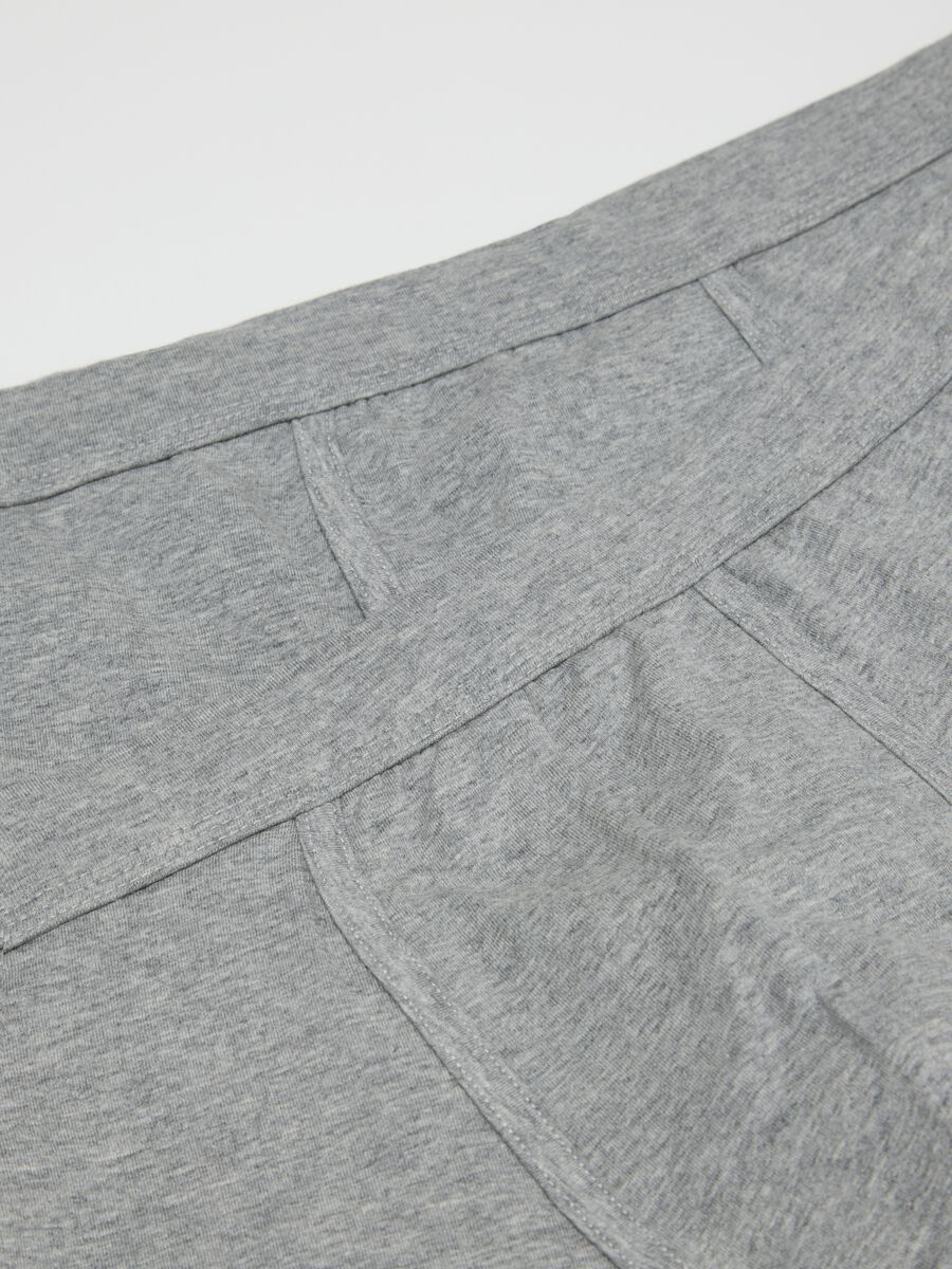 Bipack di boxer in cotone elasticizzato grigi_1