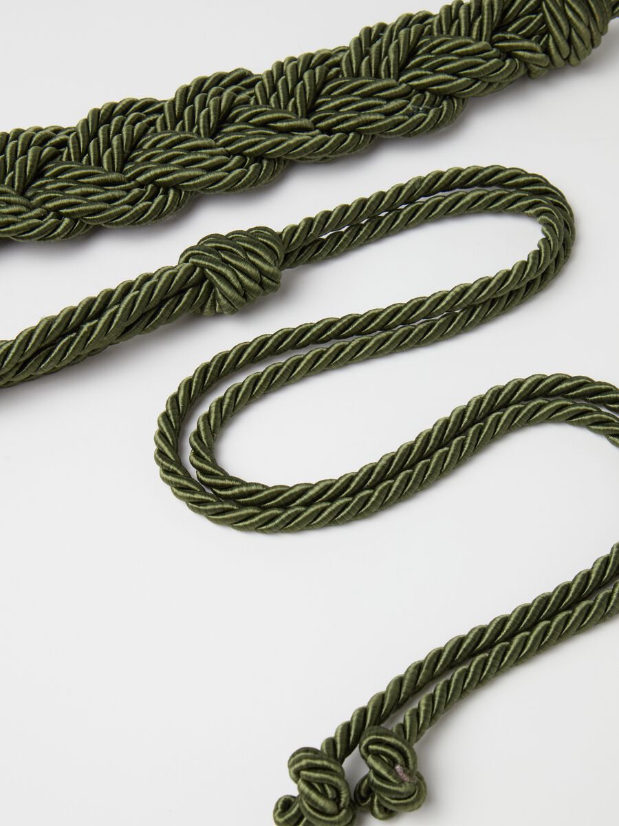 Cord belt with braiding_2