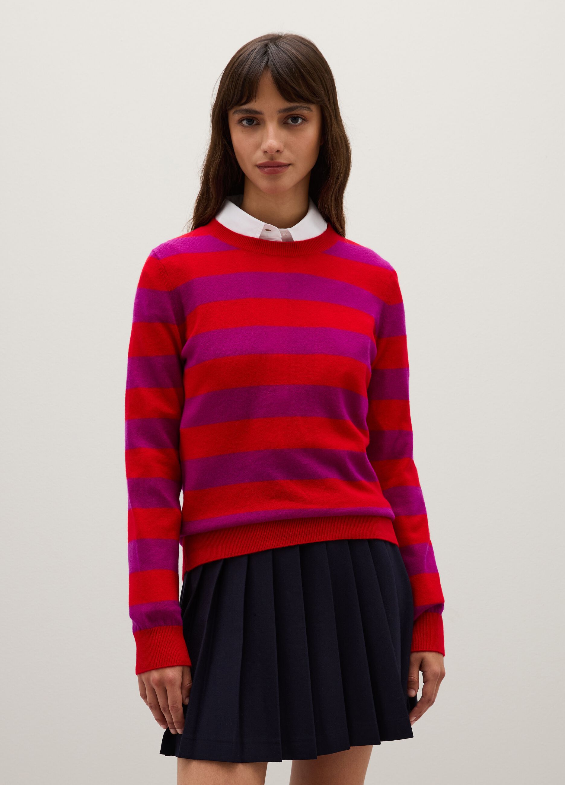 Pure wool multicolour jumper regular fit
