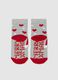 Grey cotton blend children's socks with festive print_2
