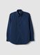 Camicia blu regular fit con collo button-down easy iron_4