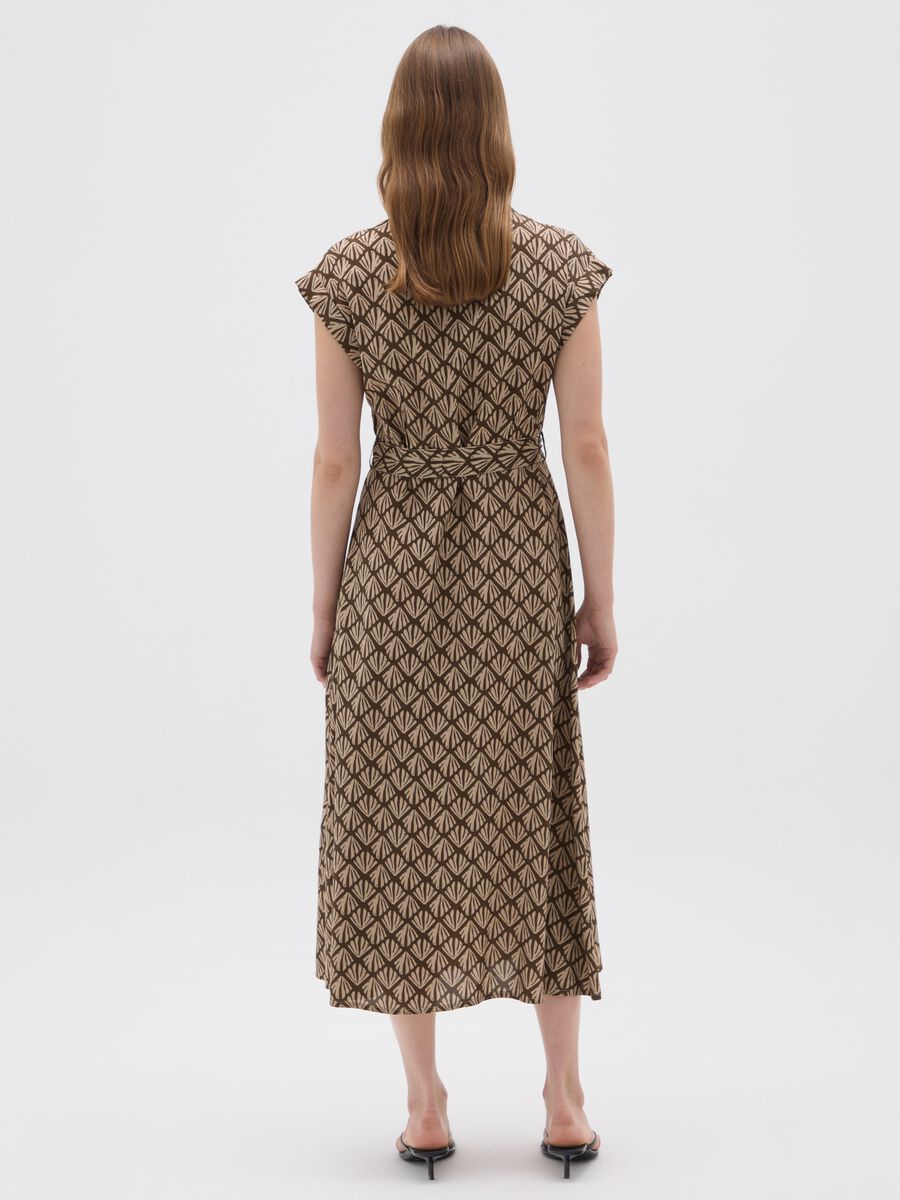 Long dress in pure multicolour viscose_2
