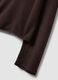 Dark brown fitted crew-neck long-sleeve top_5