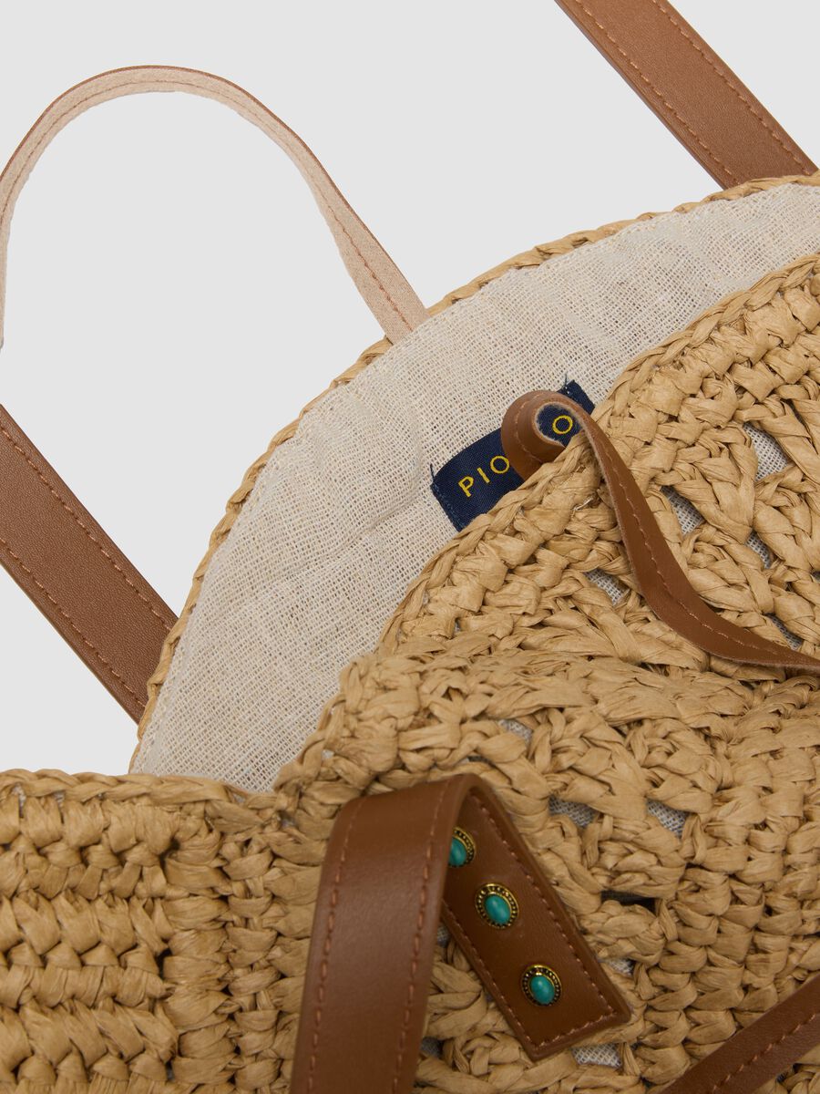 Beige paper-fibre beach bag_1