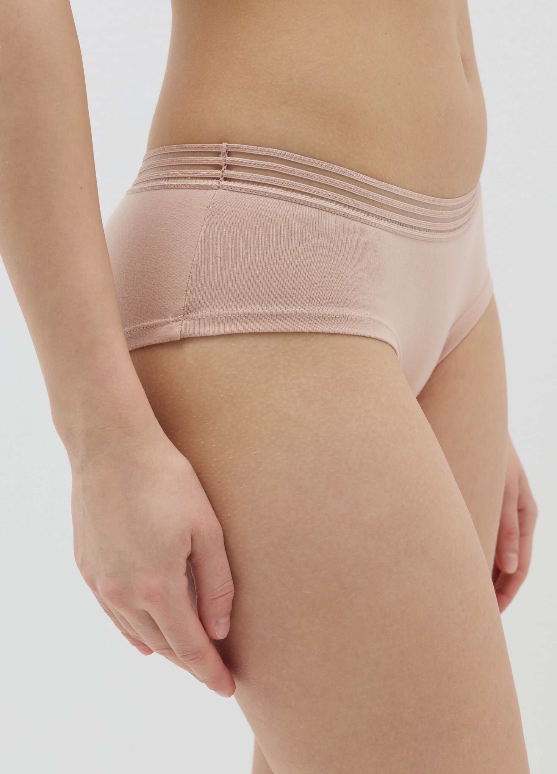 Two-pack French knickers with striped detail