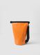 Orange waterproof bag with adjustable shoulder strap_0