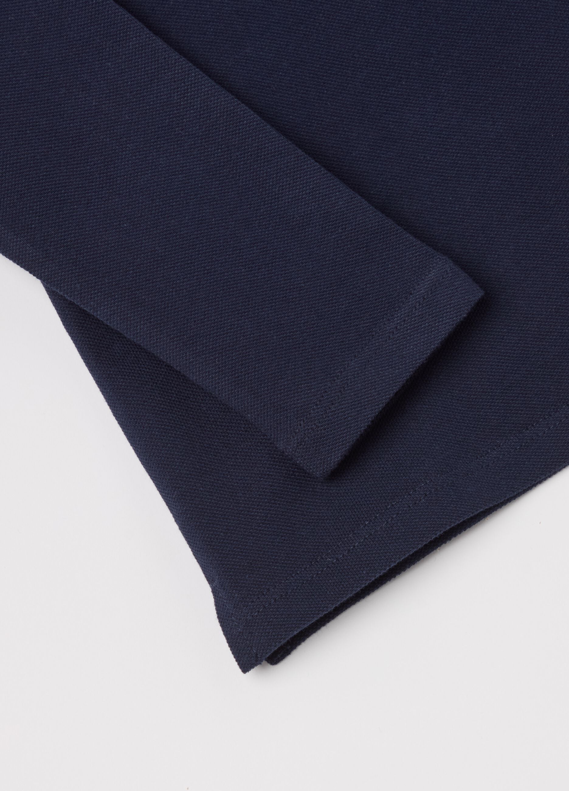 Long-sleeved polo shirt in piquet