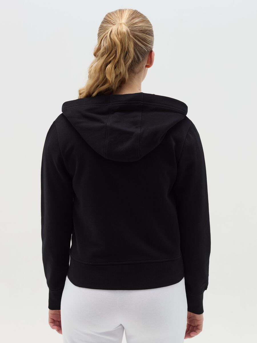 Organic cotton full-zip sweatshirt with hood_1
